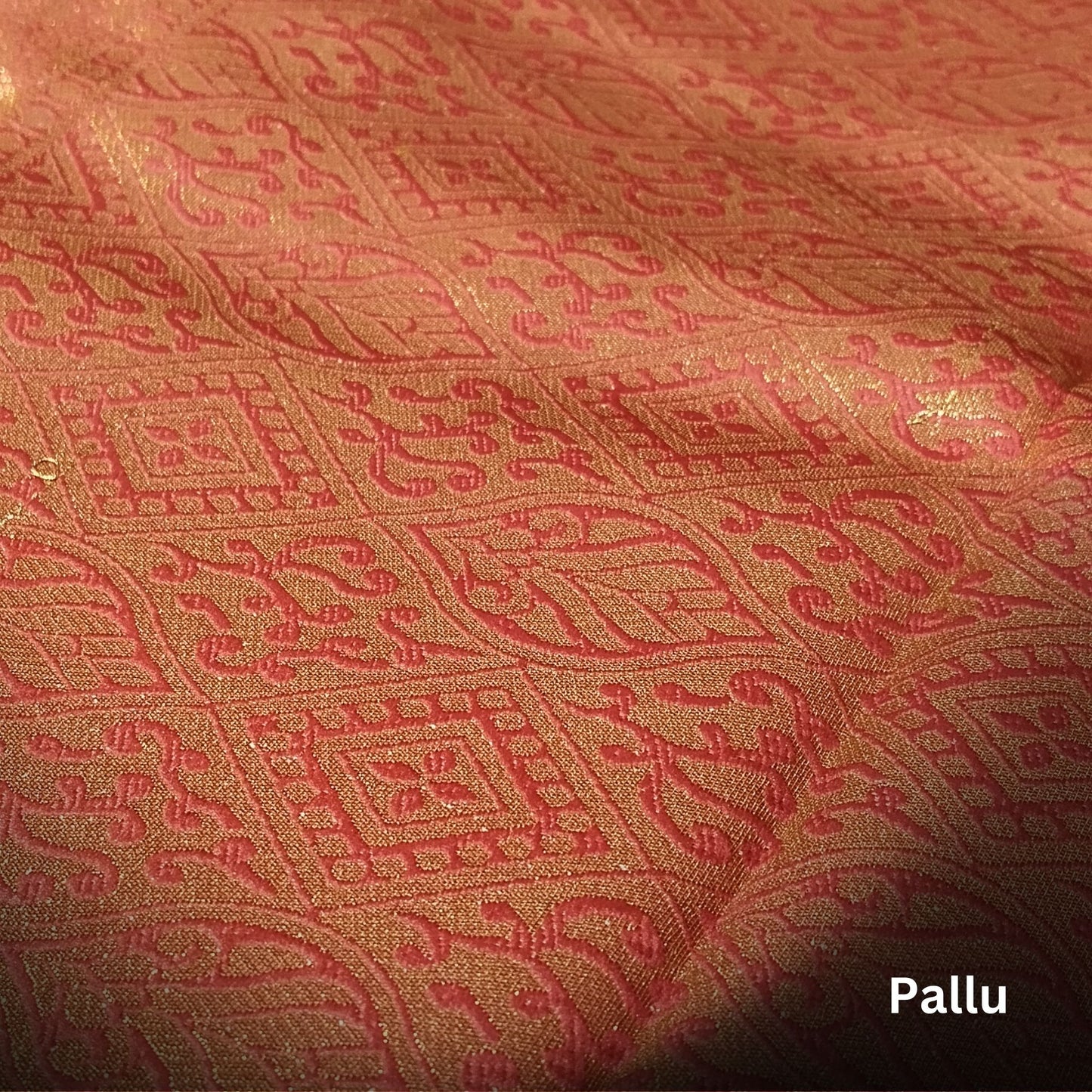 Plain Police Blue Korva Silk with Meena Butta