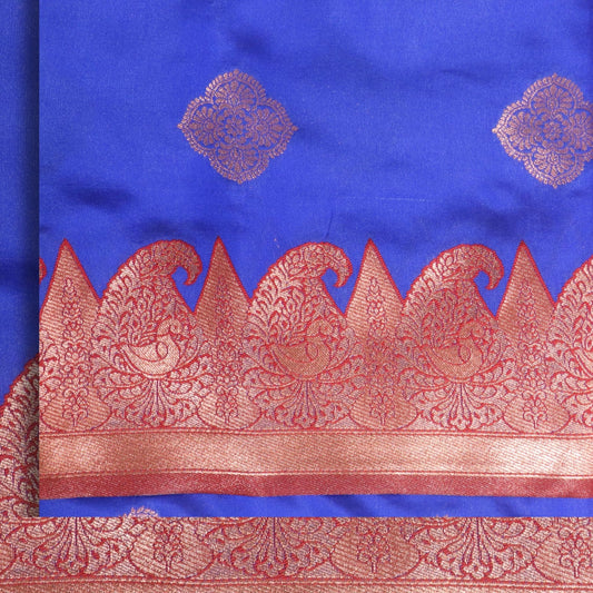 Ink Blue Korva Soft Silk with Butta